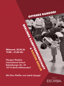 Flyer: Offenes Randori 20.05.26