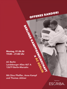 Flyer: Offenes Randori 01.06.26