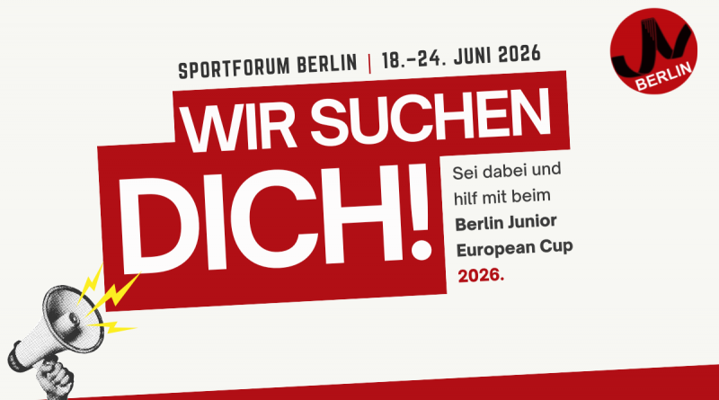 Werde Teil des Teams beim Berlin Junior European Cup 2026!